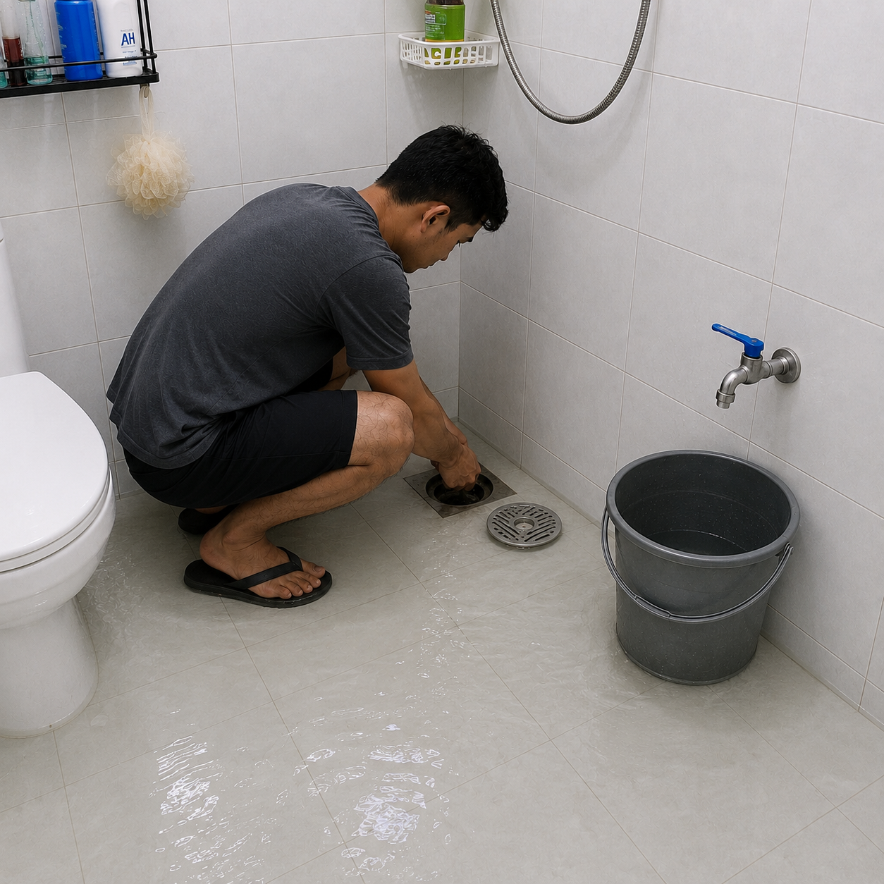 Penyebab Air di Kamar Mandi Menggenang