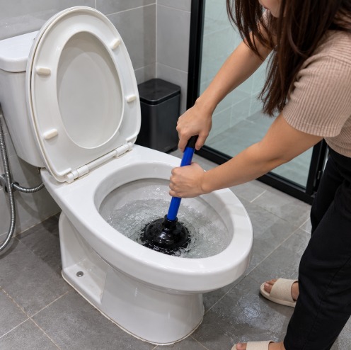 cara menguras WC penuh tanpa sedot